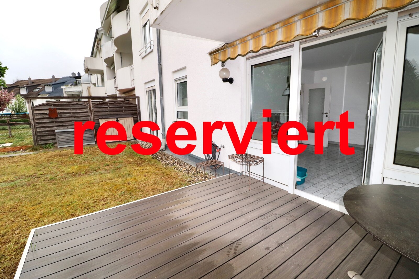 Terrasse reserviert