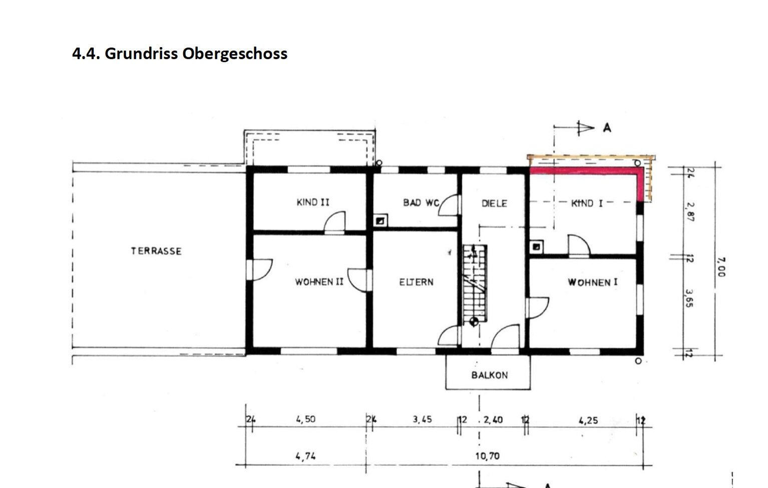 Grundriss Obergeschoss Grundriss Obergeschoss