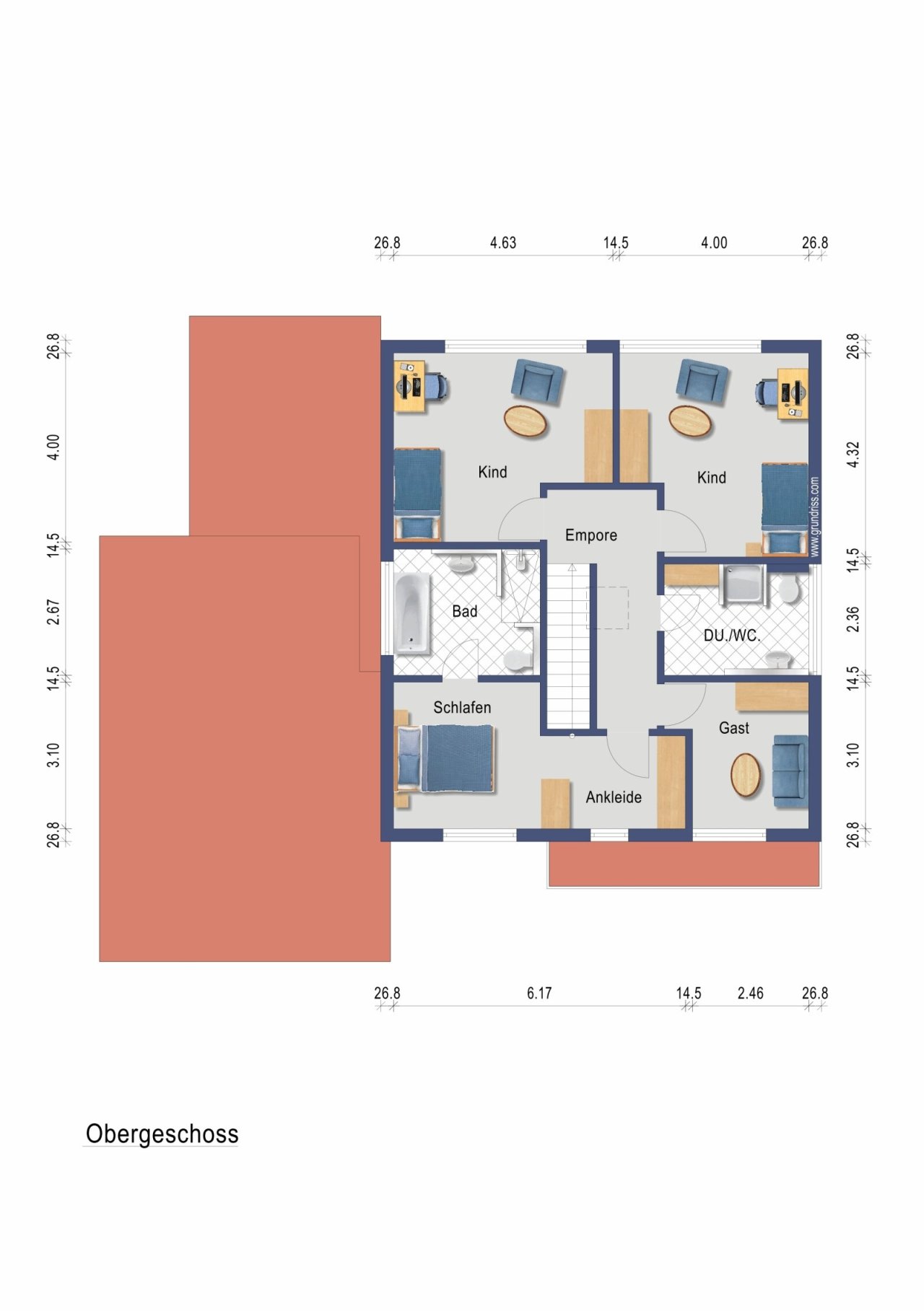 Grundriss Obergeschoss