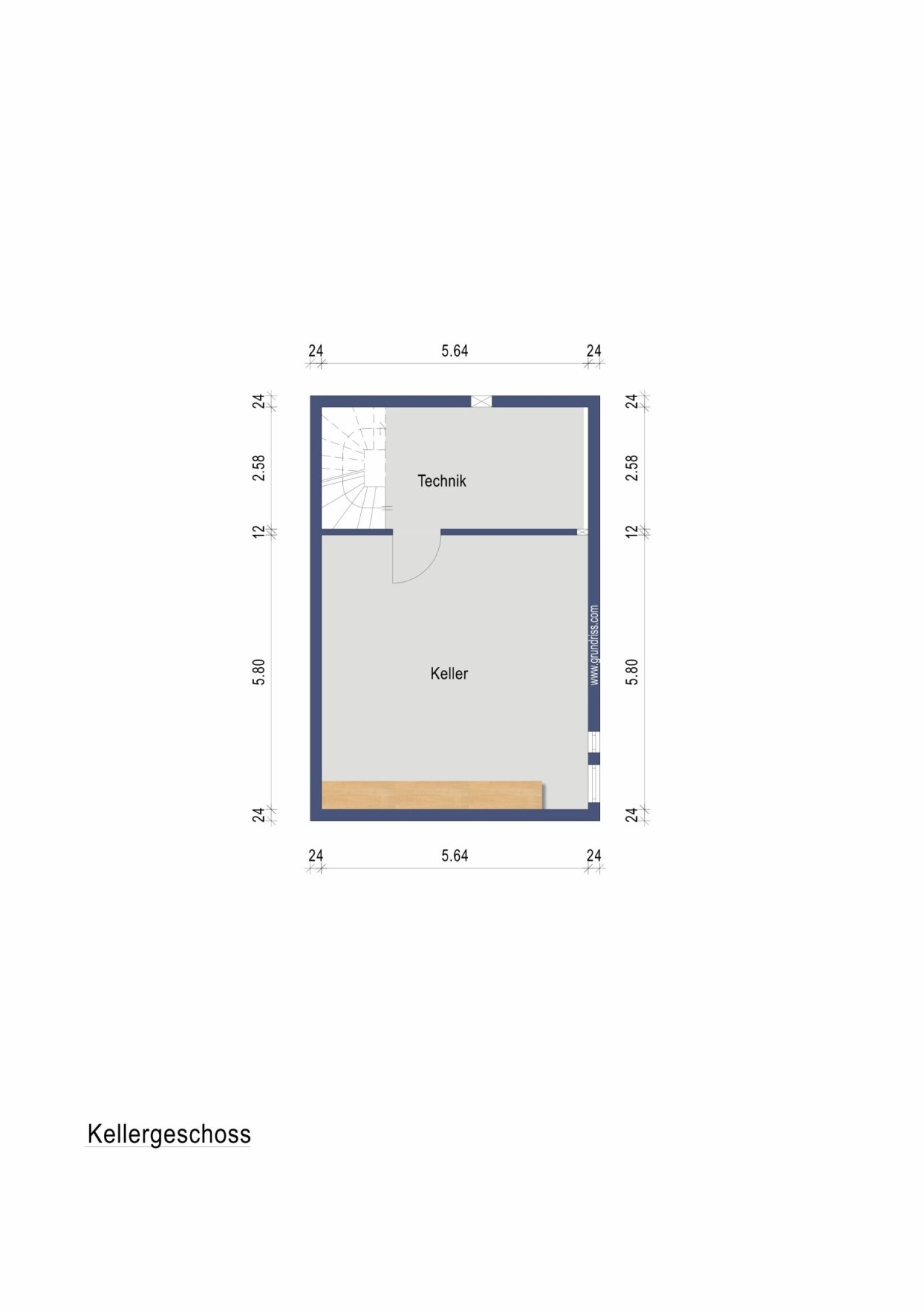 Grundriss Kellergeschoss